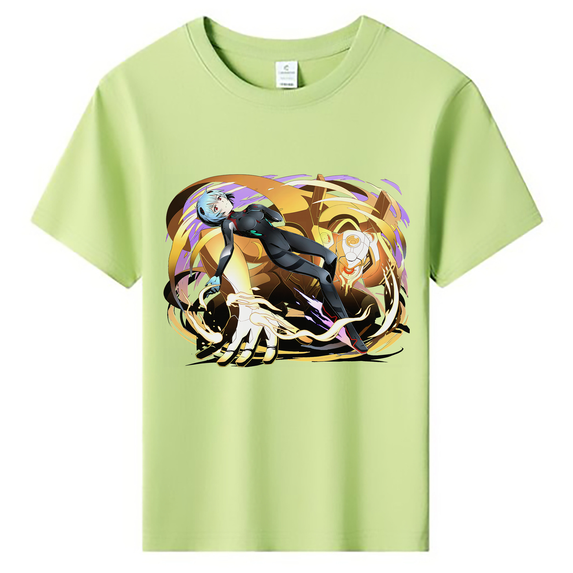 （画像用） EVA 新世紀エヴァンゲリオン 綿100％キッズTシャツ（フロントプリント）